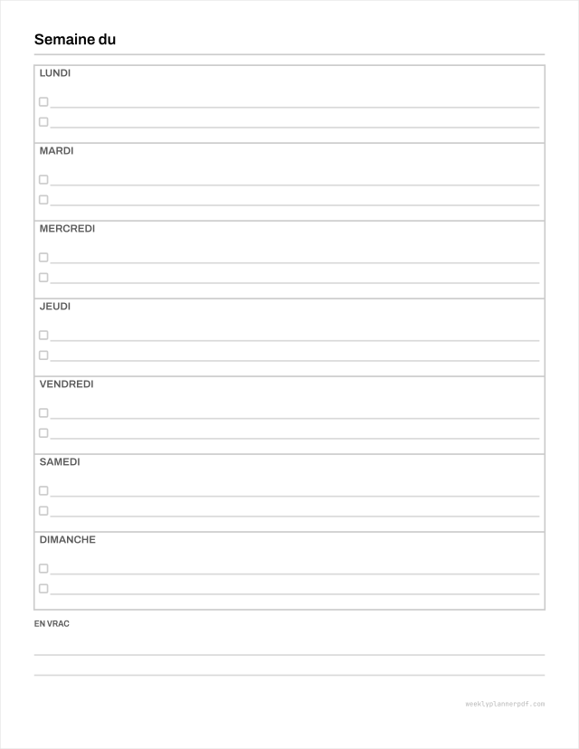 Grocery list, US Letter 215.9 by 279.4 millimetres